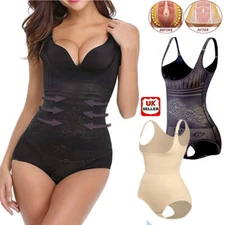 Women Full Body Shaper Unseamed Underbust Tummy Control Corset Slim Shapewear