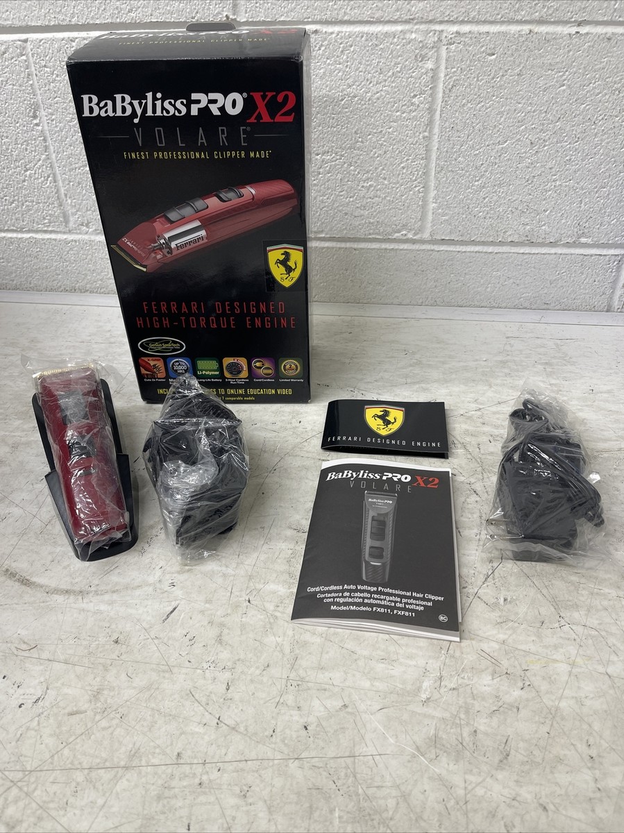 BaByliss PRO Volare X2 Ferrari Designed Hair Clipper Red for