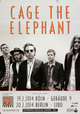 Cage The Elephant - Melophobia, Köln & Berlin 2014 | Konzertplakat | Poster