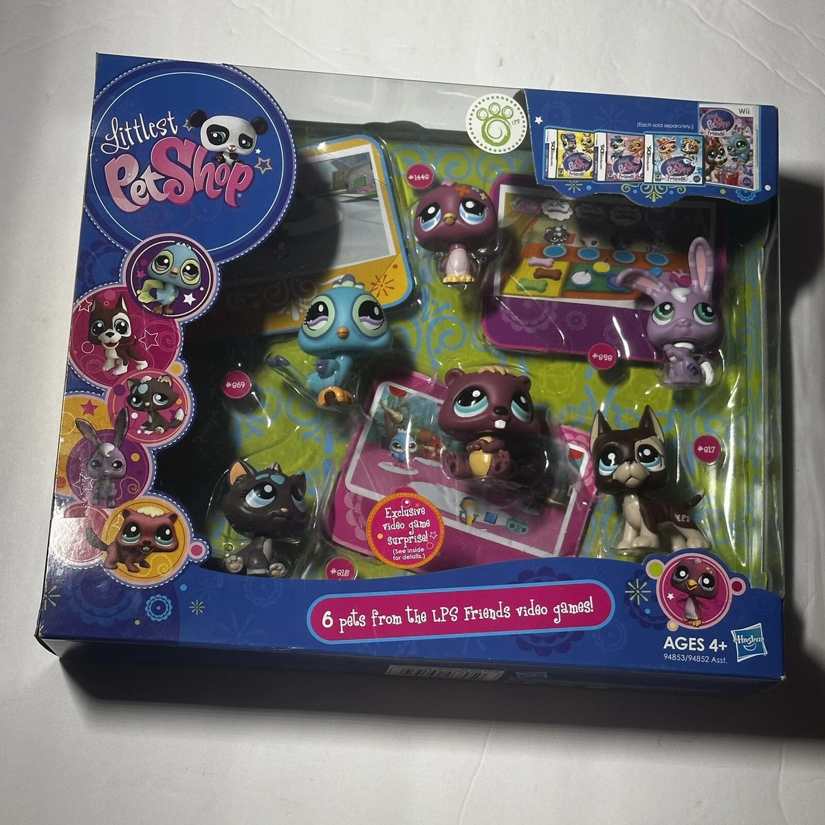 Year 2009 Littlest Pet Shop 6 Pets from the LPS Friends Video Games