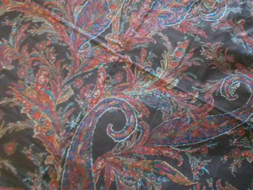 NEW Fabric Ralph Lauren Bedford Hunt Brown Paisley Large Piece 57"x99" Plus More