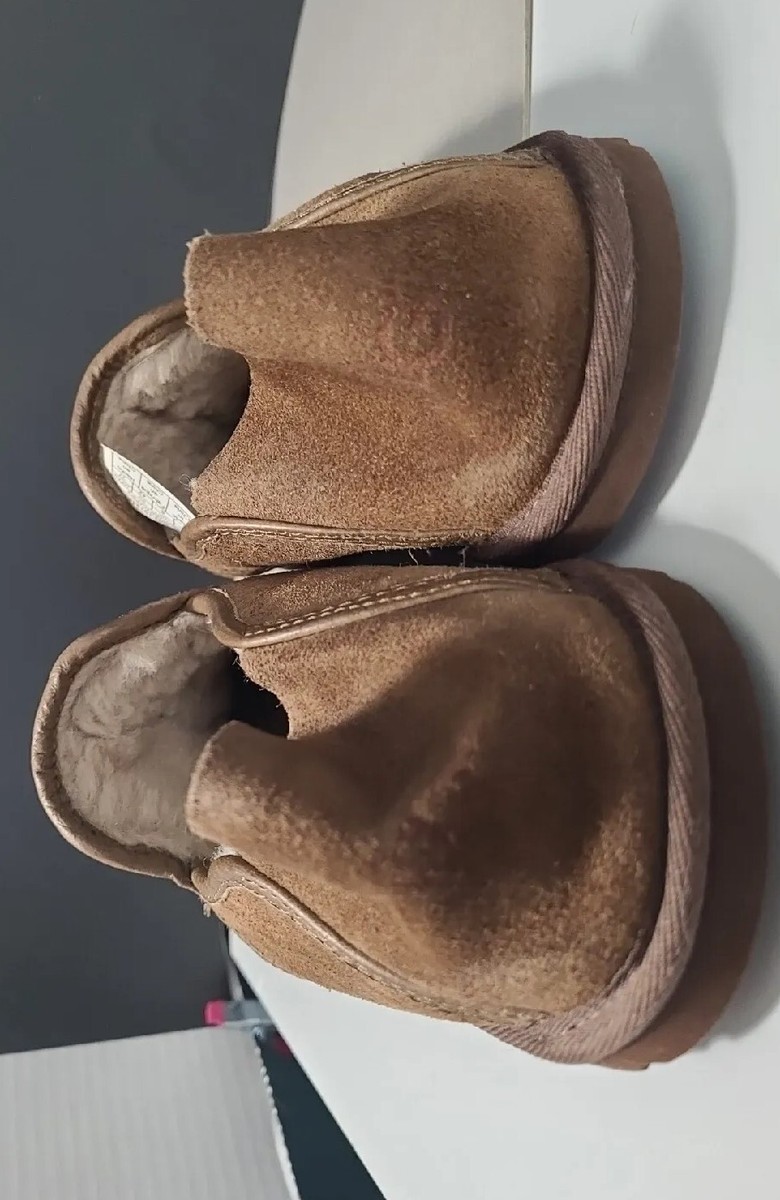 UGG Cooke Brown Suede Slip-On Loafer Slipper Size 9 | eBay