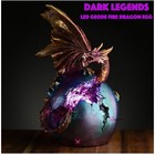 Dark Legends LED Geode Fire Dragon Egg Home Decor Light Ornament DRG503 SALE!!!
