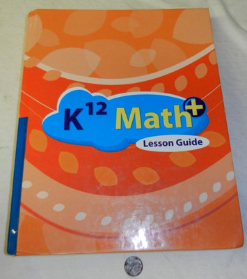 K-12 Math Lesson Guide Softcover Textbook Orange (Grade 2) Used But No Markings