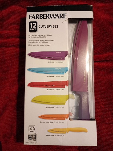 Farberware 12-Piece Non-Stick Resin Knife Set
