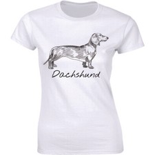 Dachshund Shirt - Vintage Retro Weiner Dog Doxen Women's Premium T-shirt Tee
