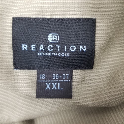 Kenneth Cole Reaction Men's Long Sleeve Pocket Dress Shirt Sage Green 2XL - Picture 4 of 9