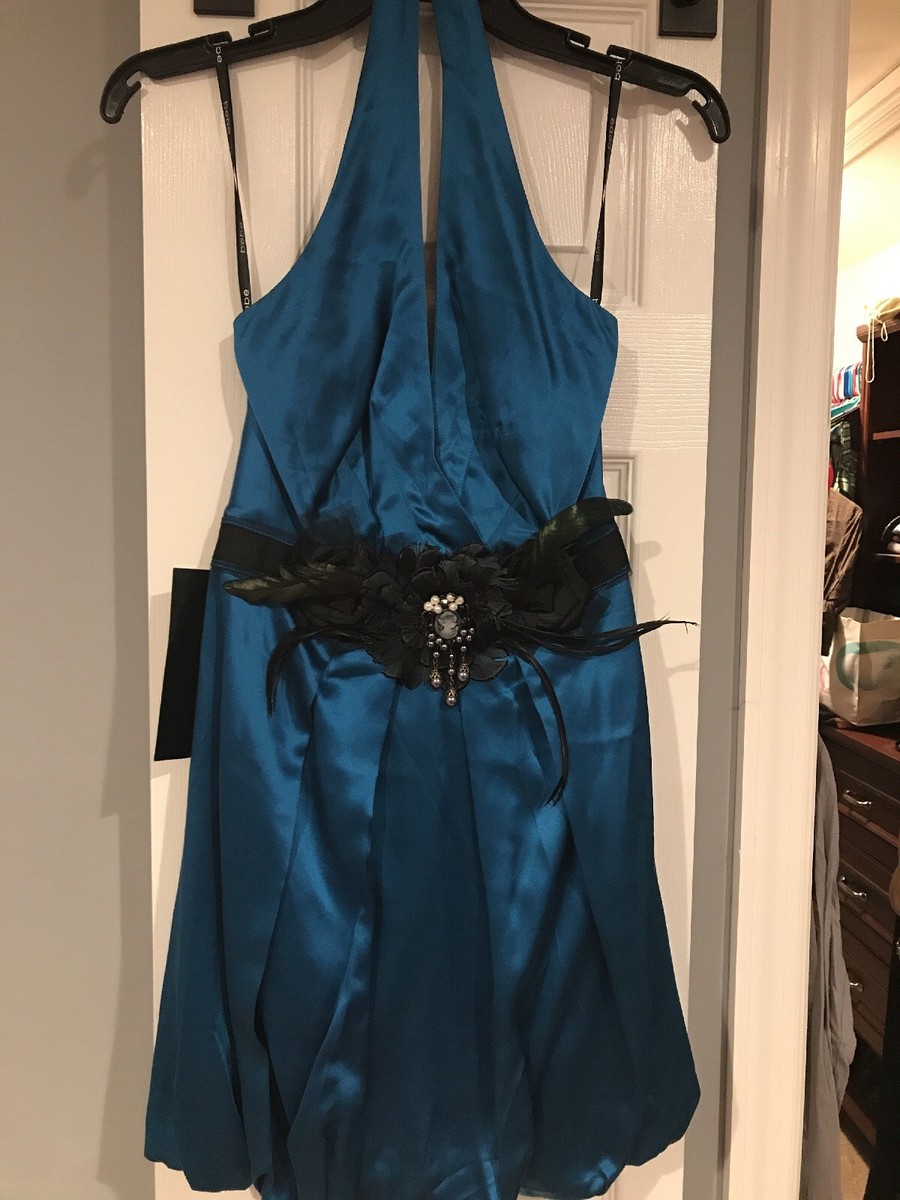 Bebe Blue Silk Dress | eBay Bebe Blue Silk Dress | eBay
