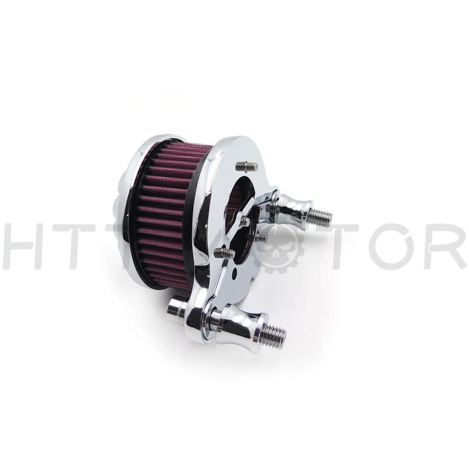 Sistema de filtro de admissão de purificador de ar para Harley Sportster XL883 XL1200 1988-2015 Chr - Imagem 4 de 4