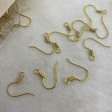 FINDINGS  100 Pieces  Gold Plate  French Hook  Ear Wire  Earrings