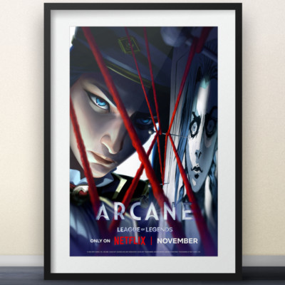 Caitlyn Arcane Poster 11x17'' - League Of Legends gaming videogames netflix