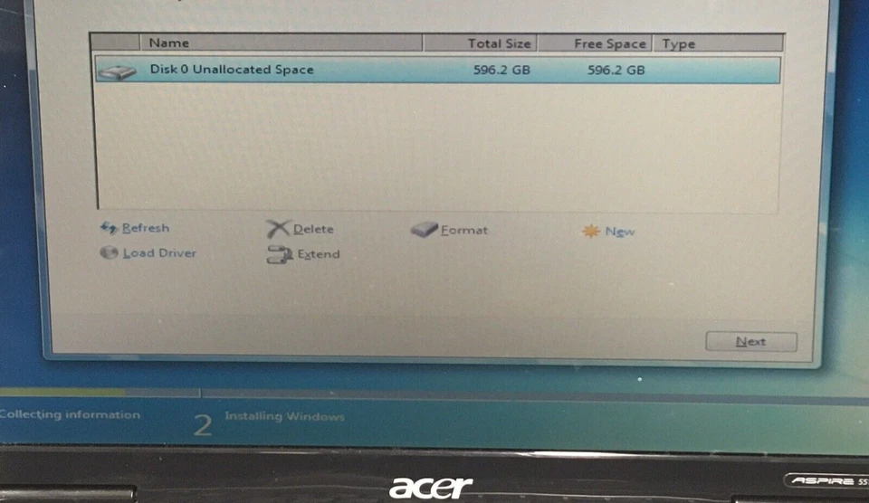 Acer Aspire 5516 Laptop AMD Athlon 64 X2 ATI 3GB RAM 640GB HDD Boots/Bios H2951 - Image 4 of 4