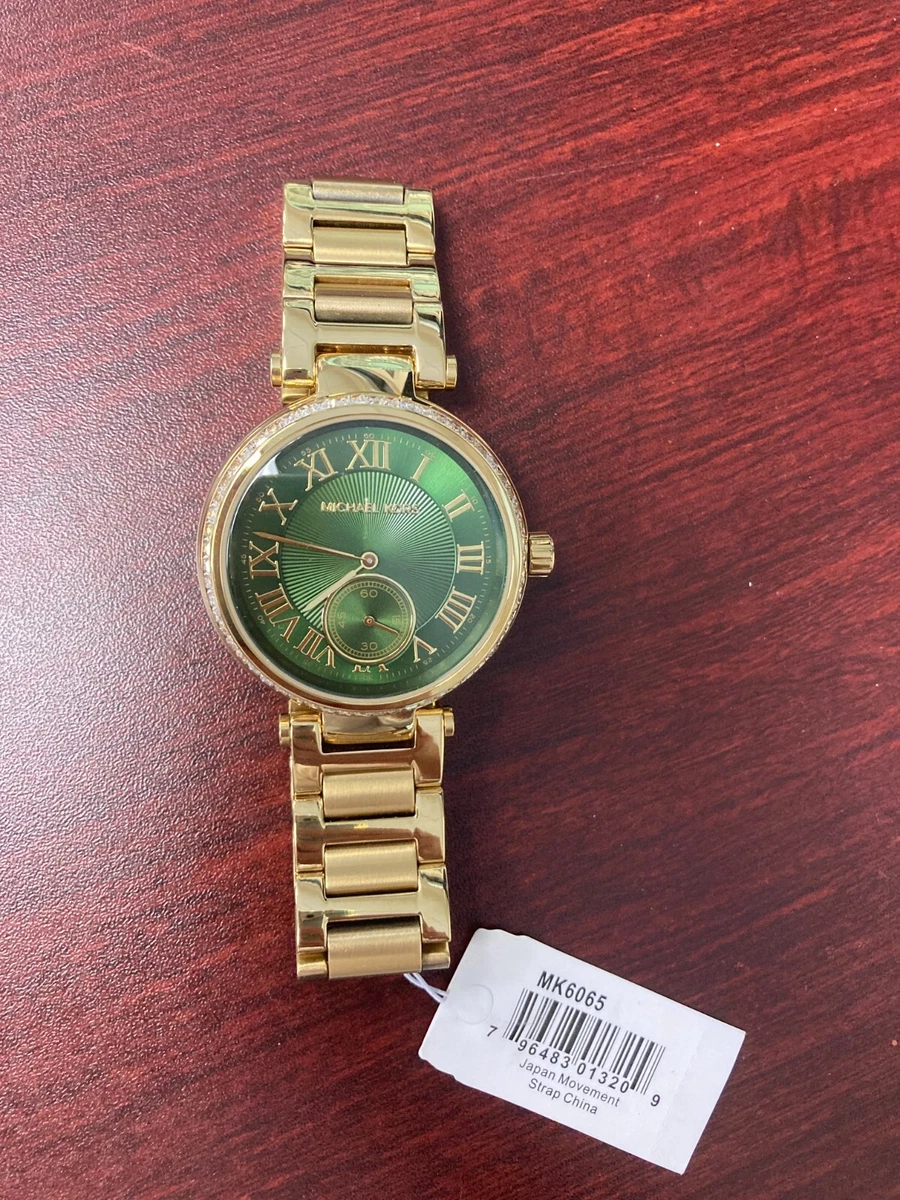 Michael kors cheap green dial watch