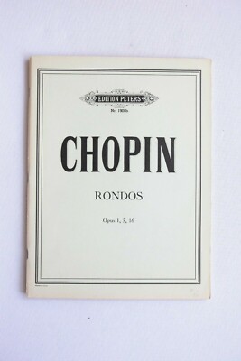 Noten. Chopin.  Rondos.  Op. 1, 5, 16. 