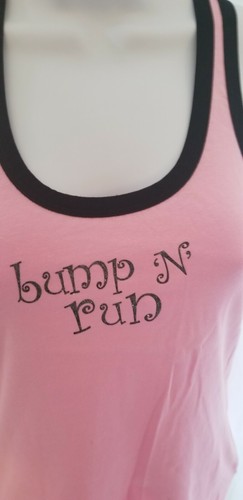 Pit Stop Women Racing Sleep/Intimate Tank Tops Shirt S Lot of 2 Bump N Run Gift - Picture 6 of 8