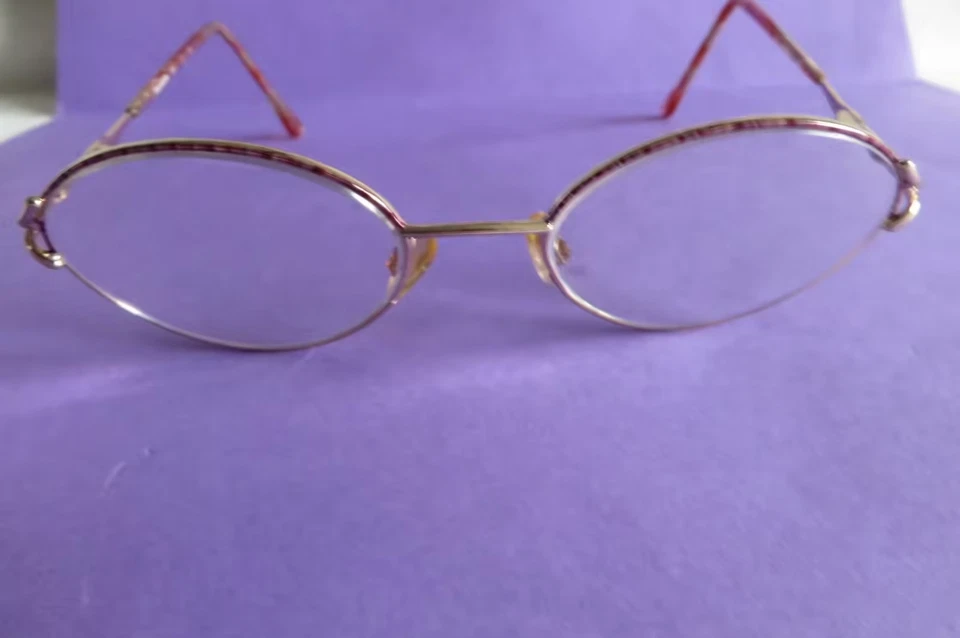 Lunettes femme métal doré 12 vintage - Photo 3/4