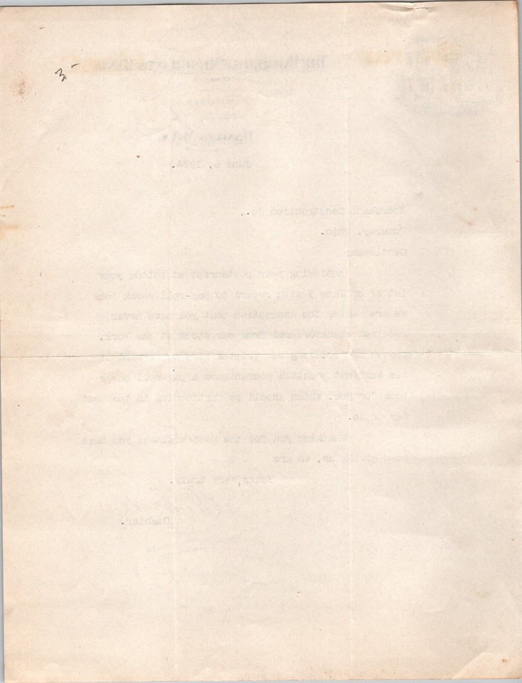 1924 Vintage Letterhead Farmers & Merchants Bank Hamlin WVA Pomeroy
