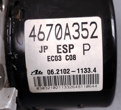 2009 - 2014 Mitsubishi Lancer ABS Anti Lock Brake Pump