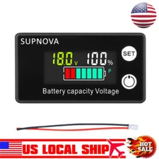 Digital 6133A LCD Voltage Meter DC8V-100V Voltmeter Battery Power Dual Display