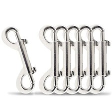 6 Pcs 2.7 Inch Double Ended Bolt Snaps Hook Chain Clips for Dog Leash Keychain