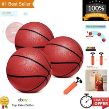 Mini Basketball Set - 3 Pack 6" Balls for Mini Hoop, Pool, Indoors & Outdoors