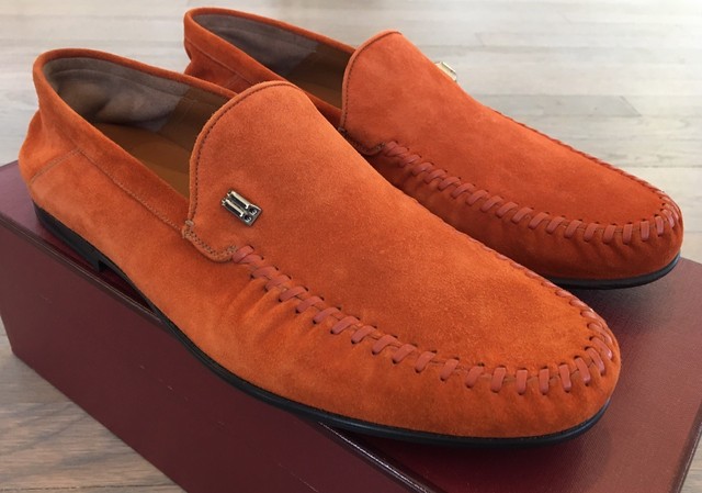 bally suede loafers
