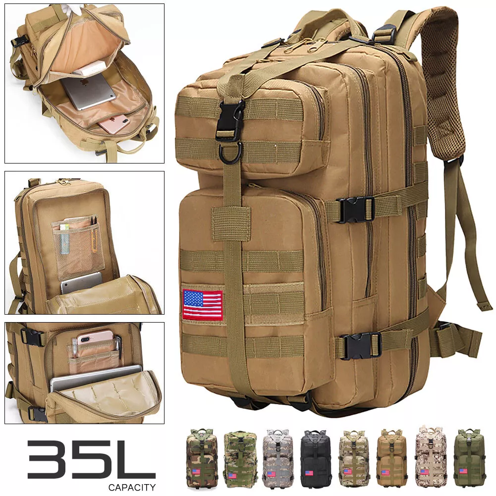 50L Large Capacity Tactical Backpack Military Army Molle Bag Outdoor E –  Touroam