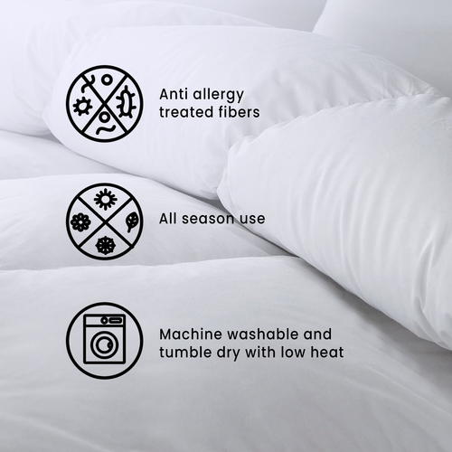 Soft Touch All Season Silky Luxurious Microfibre Anti Allergy Duvet 10.5 Tog - Picture 5 of 9
