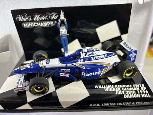 Rare! F1 Williams FW18 Scale Model 1/43 Damon Hill Winner German GP 1996 - Imagen 4 de 11