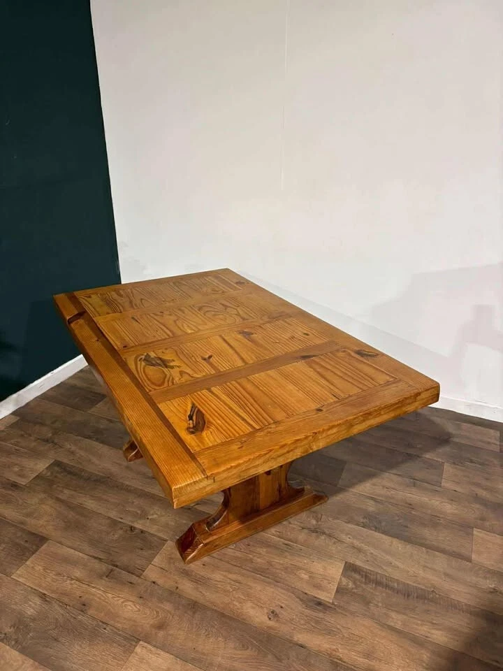 Original Mexican Pine Dining Table - Image 4 of 4