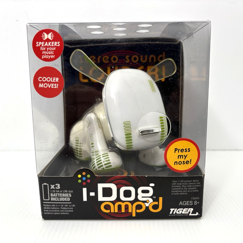 2007 Tiger i-Dog Amp’d Green Circuits iDog Dog Robot Hasbro Sega Opened Box READ - Picture 16 of 24