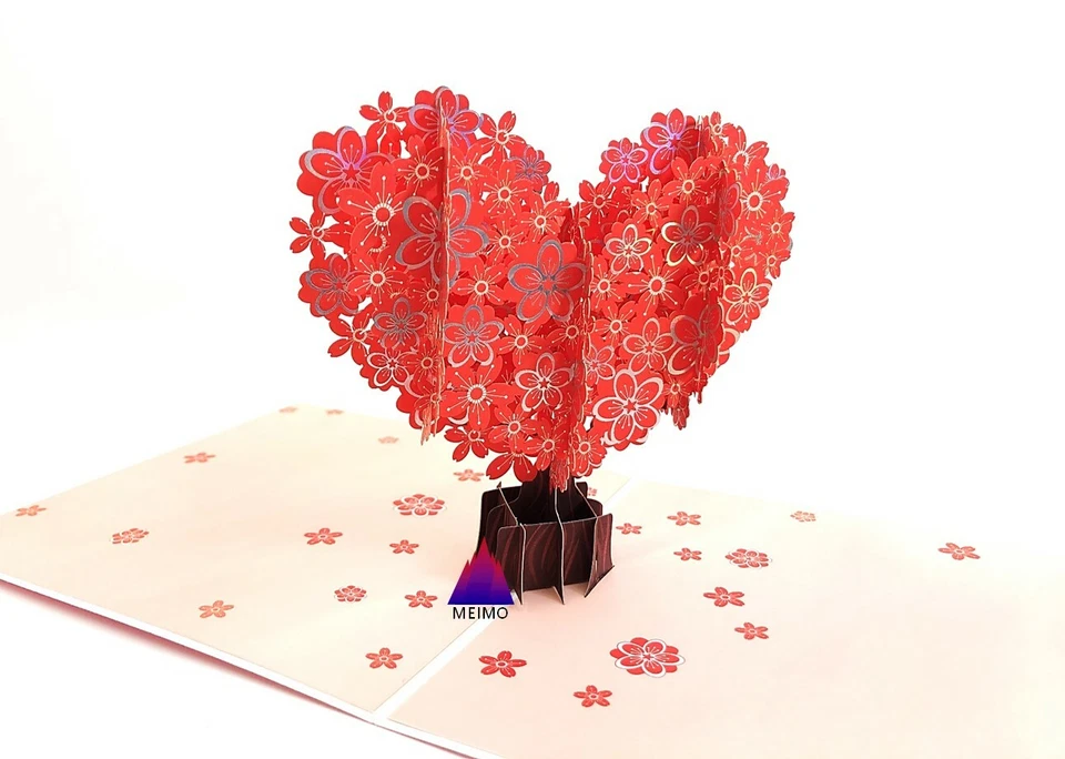 Tarjeta Pop Up 3D Flor Sakura Cereza Mamá Madre Cumpleaños San Valentín Primavera Foto 2 de 4