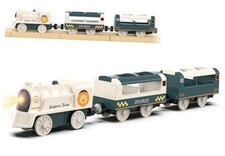 Battery Powered Train Set for Railway System Toys for Wooden Electric Train