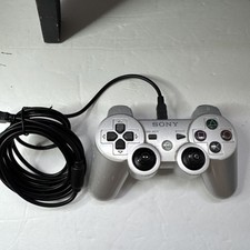Genuine Sony Playstation 3 PS3 Silver DualShock 3 Controller CECHZC2U Authentic