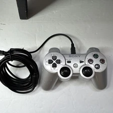 Genuine Sony Playstation 3 PS3 Silver DualShock 3 Controller CECHZC2U Authentic