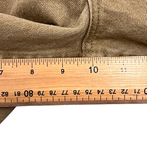 Wrangler Jean Shorts Relaxed Fit Beige Mens 31W 10L 100% Denim Jorts - Picture 10 of 13