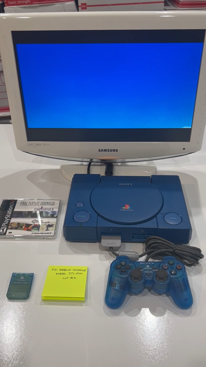 Sony PlayStation PS1 Blue Debugging Station DTL-H1101 (Net Yaroze