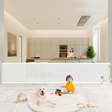 Retractable Baby Gates Extra Wide, 41" Tall Extends up to 120" Wide, Dog Gate...