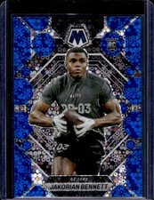 2023 Panini Mosaic #327 Jakorian Bennett Blue No Huddle Mosaic #/75