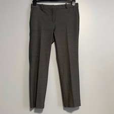 Ann Taylor Grey Mid Rise Trouser Dress Pants 8