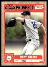 2011 Playoff Contenders Prospect Ticket Matt Barnes Rookie Minors #RT4