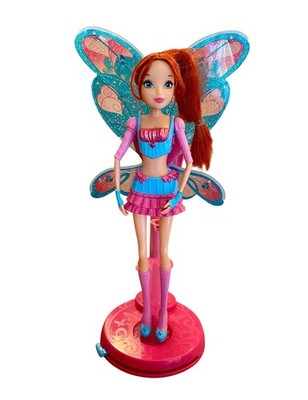 WINX CLUB Magic Wings Bloom Doll Music Light Spin WORKS Transform Fairy Retired