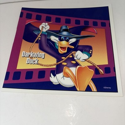 Rare Walt Disney DARKWING DUCK Plexi Plastic Sign 11x11'' READ
