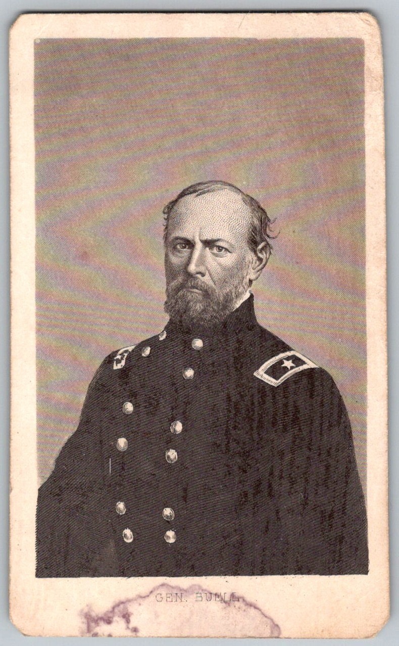 ANTIQUE CDV CIRCA 1860s CIVIL WAR GENERAL DON CARLOS BUELL UNION ALBUM FILLER