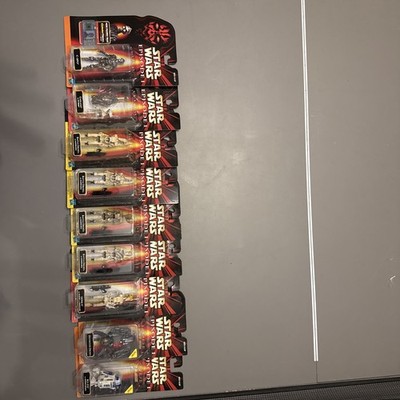 Lot of 9 Episode 1 Droids. R2-D2 Battle Pitt and C-3P0 Star Wars Sealed Hasbro