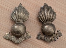 WW1/2 Royal Artillery Officers Bronze Collar Badges