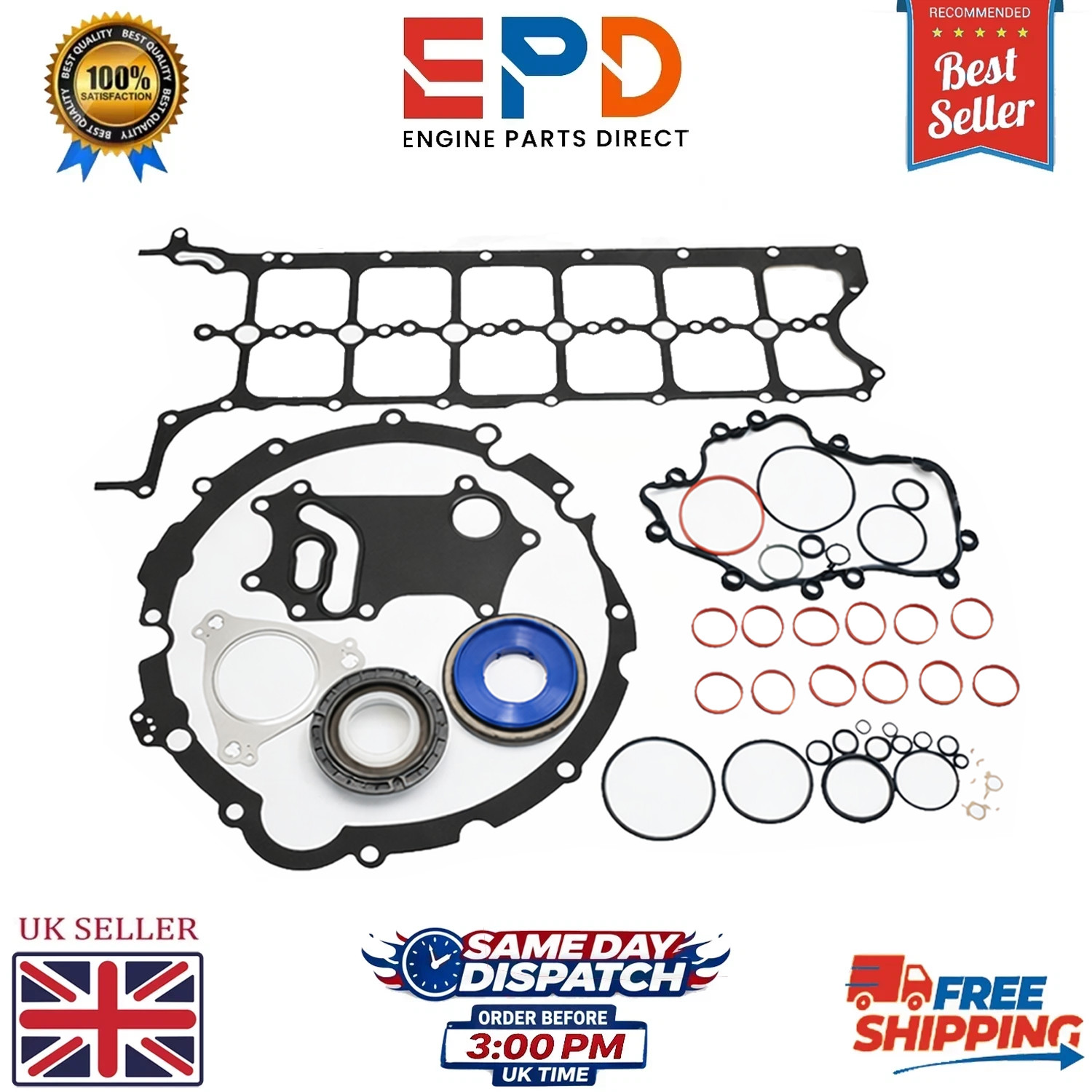 LAND ROVER JAGUAR DT306 AJ20D6 CYLINDER FULL HEAD GASKET SET 3.0 DIESEL LR151684 thumbnail 2