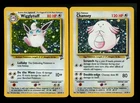 Chansey 3/130 Wigglytuff 19/130 Base Set 2 2000 Vintage Pokemon Card Lot WOTC