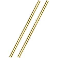 2 Pieces 12 inches 3/8 inch Brass Rods, Sutemribor Brass Solid Round Rod Lath...