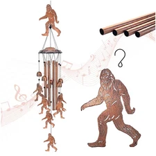 Bigfoot Wind Chimes Outdoor Big Foot Sasquatch Gifts for Men/Women/Dad/Grandp...
